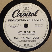 Nat King Cole 78 My Brother / Early American 2A  - £5.34 GBP