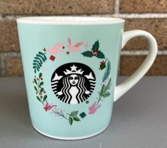 Starbucks 2019 Holiday Green Christmas Wreath Oversize Coffee Mug Cup 18 oz - £9.79 GBP