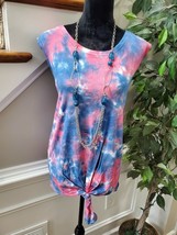 True Craft Women&#39;s Multicolor Cotton Round Neck Sleeveless Casual Blouse... - $22.00