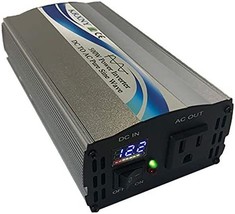 Krxny 500W Car Power Inverter Dc 12V To Ac 110V 120V 60Hz Pure Sine Wave - £64.49 GBP