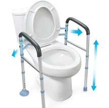 Heavy Duty Medical Toilet Safety Frame for Elderly, Handicap and Disabled - Adju - £92.56 GBP