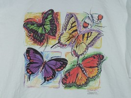 Vtg Hanes Heavyweight Butterflies Stephanie Lavender Impulse Wear T-shir... - £7.83 GBP