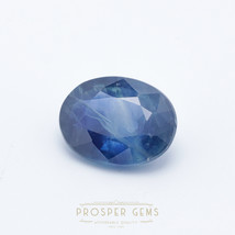1.79cts, Natural Blue Sapphire Gemstone, 8x6mm - September Birthstone, Precious  - £70.88 GBP