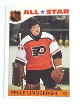 1985 Pelle Lindbergh Topps All Star Sticker Nhl Hockey Goalie # 6 Vintage Retro - £3.92 GBP