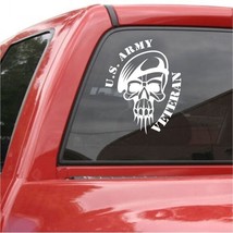   US Army Veteran Vinyl Decal Truck Van Vehicle Wall Window Skull Sticker   - £5.41 GBP+