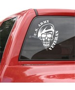   US Army Veteran Vinyl Decal Truck Van Vehicle Wall Window Skull Sticker   - $133.47 MXN+