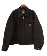 VINTAGE Carhartt Jacket Mens XL Brown Detroit Blanket Lined Canvas J97 D... - $457.19 CAD