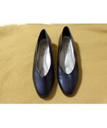 Upstage Comfort Black Pumps Heels Women Size 8.5 Wide Dress Shoes Almond... - $13.00