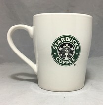 Starbucks 2007 Mermaid Logo Coffee Tea Mug White Green Black 8 Oz. - £6.17 GBP