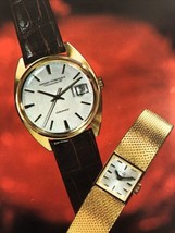 1970 Girard-Perregaux HF Chronometer wristwatch and Bulova Accutron print ad - £9.09 GBP