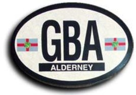 Alderney Oval Decal - $3.00