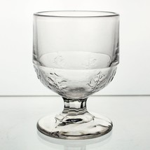 McKee New Pressed Leaf Egg Cup, Antique Glass c.1868 EAPG NPL Non-Flint ... - $25.00