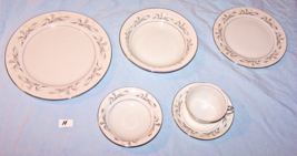 4 Vintage Sears Harmony House Platinum Garland Place Settings-6 Pieces-Lot G - £92.07 GBP