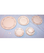 4 Vintage Sears Harmony House Platinum Garland Place Settings-6 Pieces-L... - £91.66 GBP