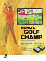 Golf Champ Arcade FLYER Original NOS 1972 Wall Game Promo Artwork Sheet - £28.58 GBP