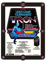 Tron Reproduction 24 x 32 1981 Promotional Video Full Arcade Game Contes... - £39.62 GBP