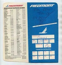 Piedmont Airlines Ticket Jacket &amp; American Airlines Ticket &amp; Boarding Pass 1987 - £17.11 GBP