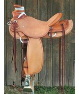 Wade Tree A Premium Leather Western Roping Ranch Horse Saddle With Tack - $553.57 CAD+