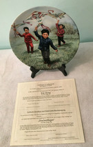 Vtg &#39;Kite Flying&#39; Chinese Children&#39;s Kee Fung Ng Collector Plate W/ Cert... - £25.17 GBP