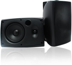 Herdio 6 X 5 Inch Indoor/Outdoor Bluetooth Speakers Waterproof, Wired, Black). - $155.96