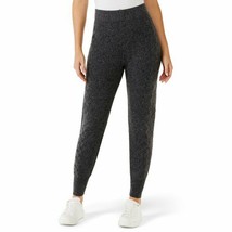 Sofia Jeans by Sofia Vergara Women&#39;s Cable Sweater Joggers - Carbon - Size XL - £11.80 GBP