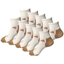 10Pair Womens Mid Cut Ankle Quarter Athletic Casual Sport Cotton Socks Size 5-10 - £14.93 GBP