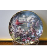 Danbury Mint Collector Plate - &quot;Beauty In Bloom&quot; - Family of Cardinals i... - £10.21 GBP