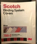 Scotch Binding System Covers 786-2 Blue, 25 Covers 9 1/8 in x 11 3/8 in - £5.70 GBP