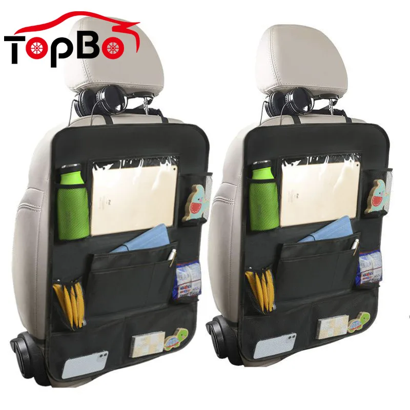 Multi-Pocket Car Seat Back Organizer  Hanging Storage Bag Tablet Cup Holder - £15.28 GBP+