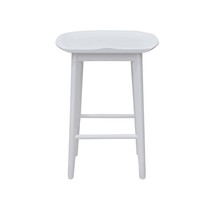 Hilton White Counter Stool - Modern &amp; Stylish Kitchen Seating - $1,965.96 MXN