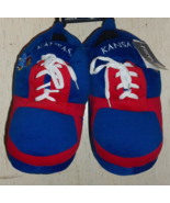 NWT MENS NCAA KU KANSAS JAYHAWKS Micro Fleece LACE UP Slippers  SIZE M (... - $522.55 MXN