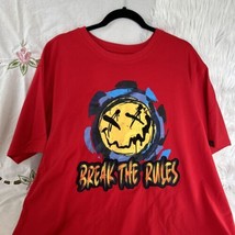 Bleeker and Mercer Mens Break The Rules Graphic Print T Shirt, Size 2XL - £16.55 GBP