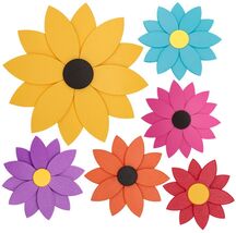 SUNFLOWER WALL DECOR - 4 Season 4 Sizes Bright Colors - $29.99+
