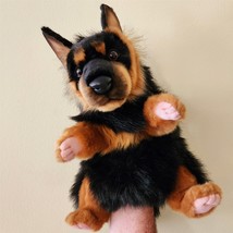 German Shepherd Dog Puppet by Hansa True to Life Look Plush Animal Learn... - £44.55 GBP