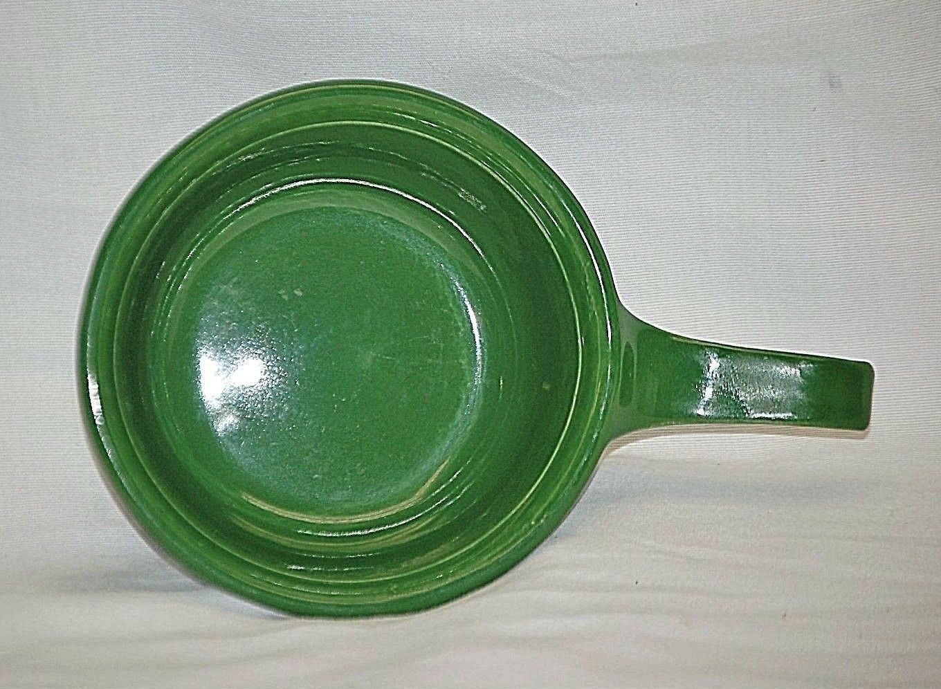 Taylor Smith & Taylor TS&T Individual Custard Cup Ramekin Green Dish w Handle Item image 2