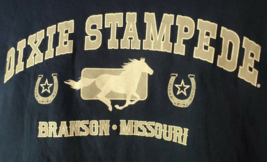 Dixie Stampede Branson Missouri T-shirt Blue 2XL - £11.72 GBP