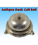 Antique Oversized German Steel Front Desk Service Bell: Commanding Ding Dong! - £42.47 GBP