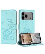Generic Case for iPhone Air / 17 Air (Color : Light Green - Cat) Leather... - $74.52 CAD