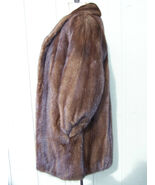 Beautiful Womens SOFT SHINY SUPPLE Evans Mahogany Mink Stroller Size Medium - $975.00