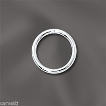 8mm Sterling Silver Soldered Closed Jump Rings (10) 18g - £6.33 GBP