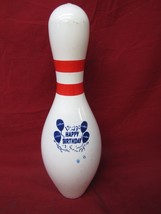 Amf Authentic Full Size Bowling Pin &quot;Happy Birthday&quot; Favor Decoration Cool Gift - £19.77 GBP