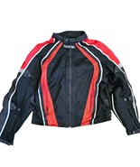 Frank Thomas Jacket Mesh Mens Armored Motorcycle Black Red Padded XTi Se... - £37.10 GBP