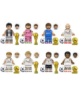 8Pcs Football Stars Messi Minifigures Bale Beckham Mbappe Ronaldo Mini B... - $19.39