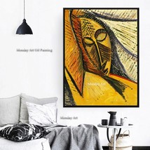 Handpainted Pablo Picasso Head of Sleeping Woman Oil Painting Home Decor - £68.88 GBP+