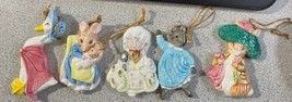 Beatrix Peter Rabbit Christmas Ornament Lot Htf Vgc - $59.35