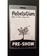 REBELUTION - ORIGINAL 2016 FALLING INTO PLACE TOUR LAMINATE BACKSTAGE PASS - $48.00