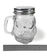 American Atelier Clear Glass Figural Owl Single Shaker w/  Handle &amp; Meta... - $9.48