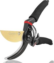 Lightweight 8" Gold Titanium Pruning Shears - Ambidextrous &amp; Ergonomic D... - $27.67