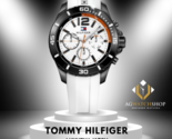 Tommy Hilfiger Herren-Armbanduhr mit Quarzwerk, weißes Silikonarmband,... - £95.81 GBP