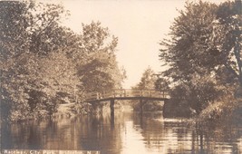 Bridgeton New Jersey The Raceway Footbridge City Park Real Photo Postcard 1910s - £4.36 GBP